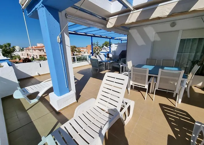 Ático en Costa Ballena con Barbacoa, Aire Acondicionado y WIFI